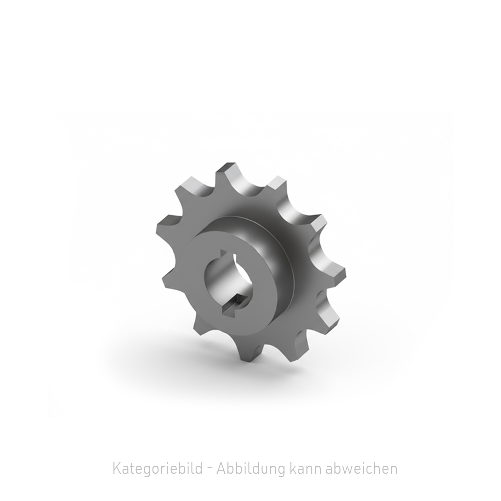 Kettenrad 12B-1 Z=23 Boh=40H7 Nut nach DIN u. 2xGew.Bohr.